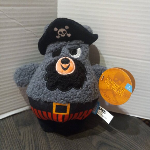 Bark Box Dog Chew Toy Bark Bear Pirate Squeaker, Crinkle Plush Large - Picture 1 of 7
